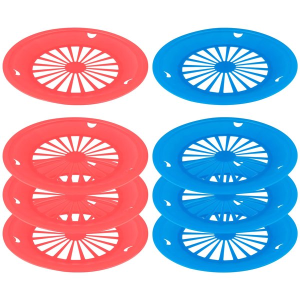 Cosmos Pack of 8 Reusable Plastic Paper Plate Holders, Holding 9" Paper Plates for BBQ's, Parties, & Camping