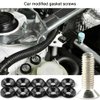 20Pcs/Set Bumper Fender Washers Engine Bay Dress Up Bolts Fasteners M6 JDM Fender Washer Kit-Black