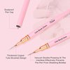 5Pcs Nail Art Liner Brushes,Liner Brush For Nails Gel,Thin Liner Nail Brush Set,Nail Art Striping Brushes,Painting Art Design Pen For Long Lines, Thin Details, Fine Drawing Sizes 5/9/13/20/25mm