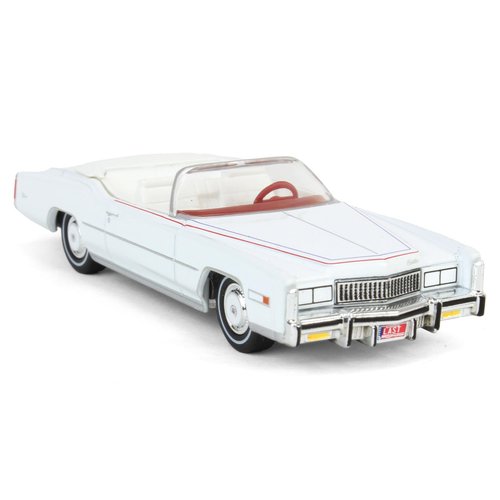 1976 Eldorado Convertible White with Red and Blue Stripes The End of an Era 1916-1976" "Hobby Exclusive Series 1/64 Diecast Model Car by Greenlight 30473