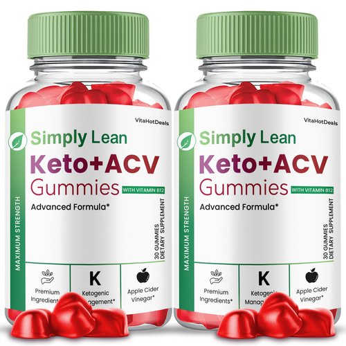 Gold Nutra (2 Pack) Simply Lean ACV Gummies, Maximum Strength, Official Simply Lean ACV Gummies, Apple Cider Vinegar Gummy, 2 Month Supply