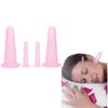 Beetoo Natural Silicone Massage Cup, Anti Cellulite Facial Cupping Therapy for Face Neck Body, Vacuum Suction Massage Cups, Anti-Aging Beauty Tool (Pink)