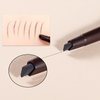 AddFavor Eyebrow Pencil Waterproof Eyebrow Definer Pencil with Brush for Women Makeup, Brown Brow Pencil, 5 Count