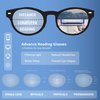SA106 Cat Eye Multi 3 Focus Progressive Reading Glasses Black 1.75