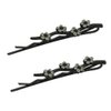 Hair Pins for women Faux Rhinestone Flower Daisy Covered Bobby Pin, Set of Two, Black