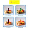 COMPACTINI Miniature Model 1:12 Scale Set Dollhouse Accessories Fast Food Miniature Hamburger Fried Chiken Miniature Soda Bottle Miniature (Burger Set Soda C)