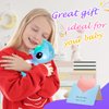 Athoinsu Light up Seahorse Stuffed Animals LED Soft Ocean Life Plush Toy with Night Light Bedtime Pal Children's Day Birthday Gifts for Toddler Kids, 8''(Blue)