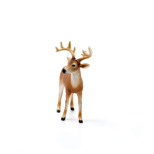 Schleich Wild Life, Animal Figurine, Animal Toys for Boys and Girls 3-8 Years Old, White-Tailed Buck, Ages 3+