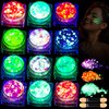 Teenitor 12 Colors Glow in The Dark Glitter Gel, Body Glitter Gel Face Glitter Gel Hair Glitter Gel, UV Black Light Glitter, Chunky Glitter Makeup for Raves Festivals