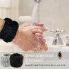 YIFVNGHUI Wrist Towels for Washing Face Spa Wristbands Headband for Washing Face Microfiber Quick Dry Absorbent Wristbands Face Wash Wristbands 6PCS(Black&Grey)