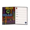 Unique Grad Party Invitations, 5.5" x 4", Multicolor