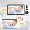 VTimes Baby Monitor with Camera and Audio, 5.5" 720P HD Screen Video Baby Monitor No WiFi VOX Mode Pan-Tilt-Zoom Alarm and 1000ft Range, Night Vision Night Light Lullaby, Ideal for Baby/Elderly/Pet
