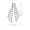 Beaupretty 3pcs Hair Scarf Hair Scrunchies Polka Dot Ribbon Ponytail Scarves with Bow Headdress for Women Girls