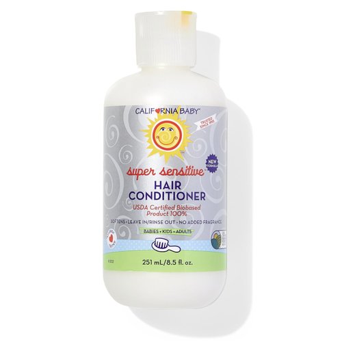 California Baby, Super Sensitive Hair Conditioner, No Fragrance, 8.5 fl oz (255 ml)