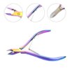 XINMEIWEN 8Pieces Cuticle Trimmer Cuticle Nipper Cuticle Remover Cuticle Cutter with Cuticle Pusher Stainless Steel Cuticle Cutter Clipper Nail Tools for Fingernails and Toenails (Rainbow)