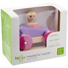 3 Piece Tegu Magnetic Racer Building Block Set, Purple