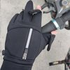 LJCUTE Winter Fingerless Fishing Gloves for Men & Women, Windproof Cold Weather Touchscreen Motorcycle Cycling Gloves for Photography Hunting Driving Ski Running