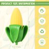 Zhanmai 4 Pcs Fake Banana Toy Soft Banana Fake Corn Soft Stress Relief Rubber Stretchy Banana Fidget Toys Party Favors for Little Ones(Corn Style)
