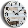 KECYET Wall Clock - 10 Inch Silent Non-Ticking Wall Clocks Battery Operated Coastal Country Style Decorative for Living Room, Kitchen, Home,Bathroom, Bedroom, Laundry Room