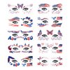 Fourth of July Face Temporary Tattoo,10 Sheets USA Patriotic Tattoos Stickers Red White and Blue Flag Eye Makeup Waterproof Independence Day Temporary for USA Party Favors Decoretions Accessories