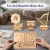 CYAZOO 3in1 3D Wooden Puzzle for Adults Music Box Set-Kids DIY Musical Instrument Model Assembly Puzzles Hands Craft Building Kits Home Decoration (3PCS: Gramophone+Piano+Harp)