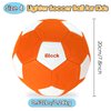 Smartwo Curve Soccer Ball for Kids Size 4, Swerve Soft Soccer Ball for Boys and Girls, Indoor and Outdoor Activities Games, Safe Kick Play in Inside House, Backyard and Lawn, Comes with Pump