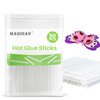 MAQIHAN 50PCS Mini Hot Glue Sticks - Mini Glue Gun Sticks, 4" Long x 0.27" Diameter, Clear Hot Glue Sticks Small for Fabric,Wood,Paper,Metal,Plastic
