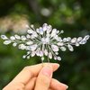 Barode Crystals Bridal Wedding Hair Pins Silver Sparkly Rhinestones Hairpin Bride Hair Accessories for Women and Girlss (Silver)