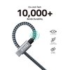 FHG 6FT 3.3FT USB 3.0 to USB C Cable 2Pack, High-Speed Transfer of 1GB in 2sec, 3A Fast Charging from 20% to 80% in 35mins, Sturdy Nylon Braided USB Data Cable, Compatible for iPhone 15/Galaxy/Win