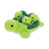 Dollibu Green Sea Turtle Family Animal Bath Squirters 4 Piece Bath Toy Set, Kids Bath Toys for Bathtime & Water Fun, Girls & Boys Floating Cute Animal Rubber Squirt Toys, Pool Toys for Kids
