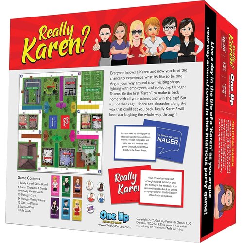 Really Karen? Board Game - Become a Karen as You Argue Your Way Around Town in This Hilarious Party Game. Ages 14 and up.