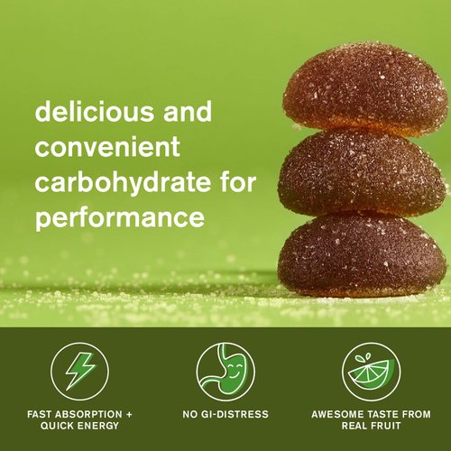 Skratch Labs Energy Chews | Energy Gummies for Running, Cycling, and Sports Preformance | Energy Gel Alternative | Matcha + Lemon (10 Pack) | Gluten Free, Vegan