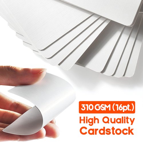 LotFancy Blank Playing Cards, 180PCS White Blank Index Flash Cards to Write on, Printable, Study Learning Cards, DIY Gift Card, Game Cards, Matte Finish, Poker Size, 2.5" x 3.5"