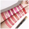 KUNSHNBEI Grapefruit Lip Liner and Lipstick for Women, Long Lasting color 2 in 1 Lipstick with Lip Liner Pencil Combo, Lipliner Pencil, Waterproof 24 Hour lipstick with lip liner