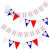 Zonon 4 Pieces Baseball Banner Party Decorations Baseball Paper Garland for Sports Theme Birthday Baby Shower Supplies (Baseball Style)