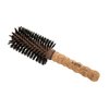 Ibiza Hair Professional Round Boar Hair Brush (G4, 65mm), Hybrid Swirled Boar & Carbon Fiber Nylon Bristles with Cork Handle, For Crown of the Head Volume, Add Texture & Shine for Medium to Long Hair