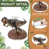 Aoriher 14 Pcs Dinosaur Honeycomb Centerpieces Dinosaur Birthday Party Decorations Dino Volcano Theme Party Table Toppers Jurassic Themed Party Supplies for Kids Girls Boys Baby Shower Party Decor