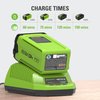Greenworks 40V Lithium-Ion Battery Charger (Genuine Greenworks Charger)