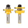 YONICO Cabinet Door Rail and Stile Router Bits Set 2 Bit Shaker 1/2-Inch Shank 12249