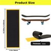 WINDIR 12pcs Foam Grip Tape for Fingerboards,38mm×110mm Pro Black Wooden Mini Skateboards (12pcs)