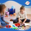 Playkidiz Washable Kids Paint Set, 32 Piece Complete Paint Set for Kids, Includes Washable Paint, Painting Sponges, Smock and Mixing Bowl.