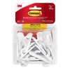 Command Small Utility Hooks, Damage Free Hanging Wall Hooks with Adhesive Strips, No Tools Wall Hooks for Hanging Organizational Items in Living Spaces, 24 White Hooks and 28 Command Strips