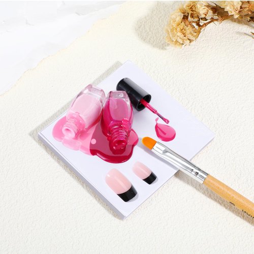 Nogeqi 50 Sheets Nail Art Palette Paper, Disposable Gel Nail Polish Palette, Makeup Mixing Palette, Nail Paper Sheets, Disposable Nail Mats, Nail Pallet for Nail Art Mixing Tool Nail Supplies