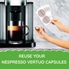 My-Cap 100 Foil Seals for Nespresso Vertuo Pods - Foil Lids to Reuse Nespresso VertuoLine Capsules - Aluminum Lids Seals Foil - Reuse your Nespresso Coffee Capsules (Pack of 100)