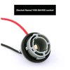 2 Pcs Plastic Bulb Socket Lamp Extension Holder Connector,LED 1156 Bulb Socket Holder, Waterproof Car Turn Signal Tail Stop Rear Brake Light Base Harness Plugs Connectors Pre-Wired Wiring Sockets