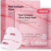 Korean Overnight Collagen Face Mask: Glass Skin Face Mask for Deep Moisturizing, Firming, Glowing – Smallest Molecular Bio Collagen Sleeping Sheet Mask for Glass Glow, Gentle on Sensitive Skin