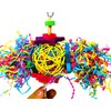 Bonka Bird Toys 1839 Foraging Star 7" High by 8" Wide, Medium Parrot Chew Shred Forage Cage Toy, Conure, Pionus, Quaker, and Similar Birds