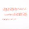 White French Tip Press on Toenails Short Square Fake Toe nails Nude Full Cover Glue on Toe Nails White Nail Tip False Nails with Designs Summer Acrylic Toe Nails for Women Girls Manicure 24Pcs
