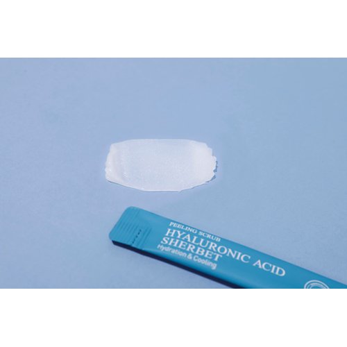 MIZON Peeling Scrubs with Hyaluronic Acid, Baking Powder and Menthol, Gentle exfoliation, Moisture (40 pouches/7oz)