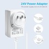 24 Volt Doorbell Transformer 110V/120V AC to DC 24V Adapter Compatible with LED Strip Light, Ring Doorbell and Thermostats